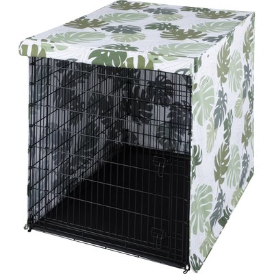 Frisco Frisco Crate Cover, 54 inch, White Leaves
