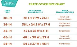 Frisco Crate Cover, 54 inch, White Leaves slide 2 of 6