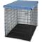 Show in main carousel: Frisco Crate Cover, Navy Trellis, 54 inch slide 5 of 8