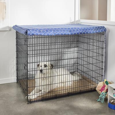 Show full view: Frisco Crate Cover, Navy Trellis, 54 inch slide 6 of 8