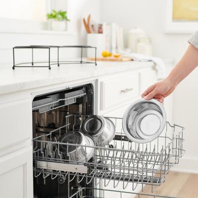 Show full view: Frisco Curved Triple Feeder Stainless Steel Dog & Cat Bowl, Medium: 3 cup slide 6 of 9