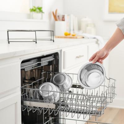 Show full view: Frisco Curved Triple Feeder Stainless Steel Dog & Cat Bowl, Small: 1 cup slide 7 of 10