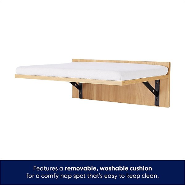 Frisco Acrylic Bowl Wall Mounted Cat Wall Shelf & Frisco Cat Silhouette with Bridge Wall Mounted Cat Wall Shelves
