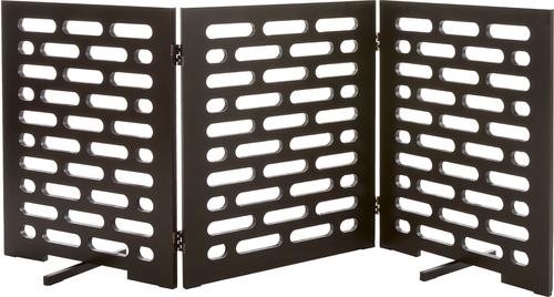 Show full view: Frisco Deco Horizontal Lines 3-Panel Dog Gate, 24-in, Espresso slide 3 of 7