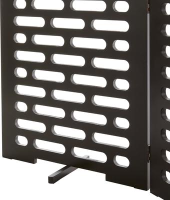 Show full view: Frisco Deco Horizontal Lines 3-Panel Dog Gate, 24-in, Espresso slide 5 of 7