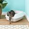 Show in main carousel: Frisco Decorative Side Table Cat Litter Box Cover, White + Frisco Open Top Cat Litter Box with Rim, Gray, Large 19-in slide 7 of 8