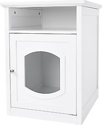 Frisco Decorative Side Table Cat Litter Box Cover, White slide 2 of 7