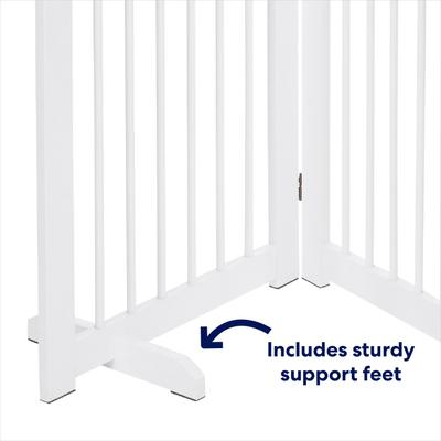 Show full view: Frisco Deluxe Configurable 4-Panel Wood Dog Gate,36-in, White slide 6 of 10