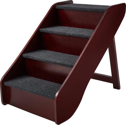 Show full view: Frisco Deluxe Foldable Wooden Carpeted Cat & Dog Stairs, Brown, X-Large slide 2 of 9