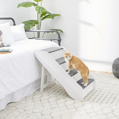 Frisco Deluxe Foldable Wooden Carpeted Cat & Dog Stairs