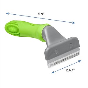 Frisco Deshedding Cat & Dog Brush, Medium, Short to Medium Hair