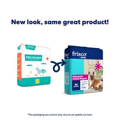 Show full view: Frisco Disposable Female Diapers, Medium, 50 count slide 2 of 10