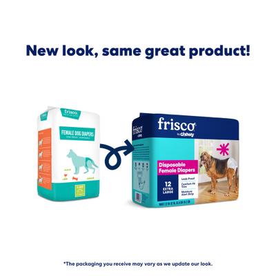 Show full view: Frisco Disposable Female Diapers, X-Large, 12 count slide 2 of 10