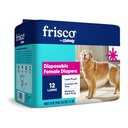 Frisco Disposable Female Dog Diapers, Large 12 count