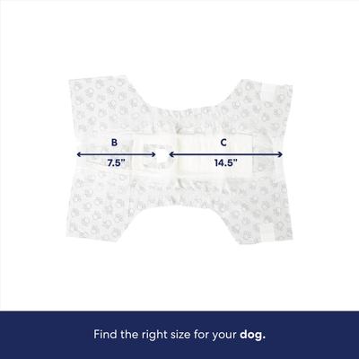 Show full view: Frisco Disposable Female Dog Diapers, Large 12 count slide 3 of 10