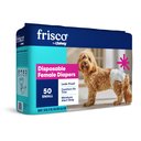 Frisco Disposable Female Dog Diapers, Small, 50 count