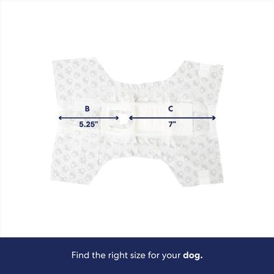 Show full view: Frisco Disposable Female Dog Diapers, X-Small, 12 count slide 3 of 10