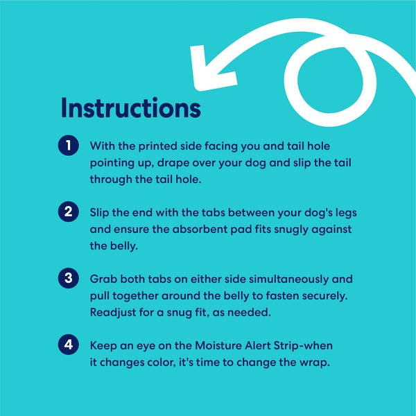 Show full view: Frisco Disposable Female Dog Diapers, X-Small, 12 count slide 8 of 10