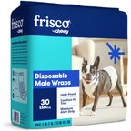 Frisco Disposable Male Dog Wraps, Small, 30 count