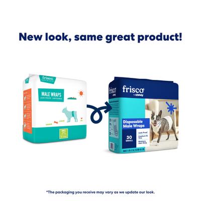 Show full view: Frisco Disposable Male Dog Wraps, Small, 60 count slide 2 of 9