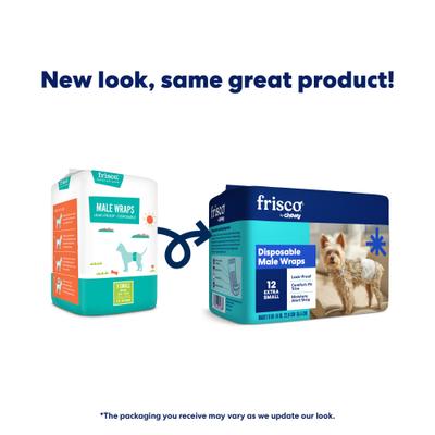 Show full view: Frisco Disposable Male Dog Wraps, X-Small, 24 count slide 2 of 9