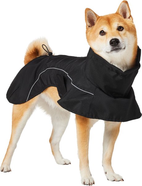 Show full view: Frisco Dog Cape Raincoat, Black, Small slide 1 of 11