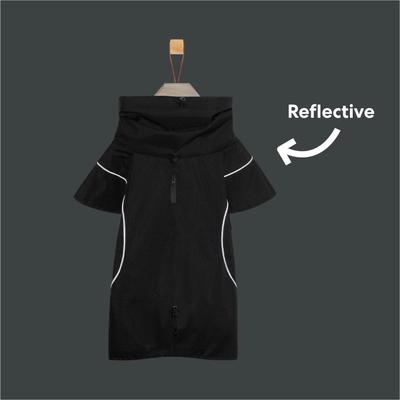 Show full view: Frisco Dog Cape Raincoat, Black, X-Large slide 7 of 11