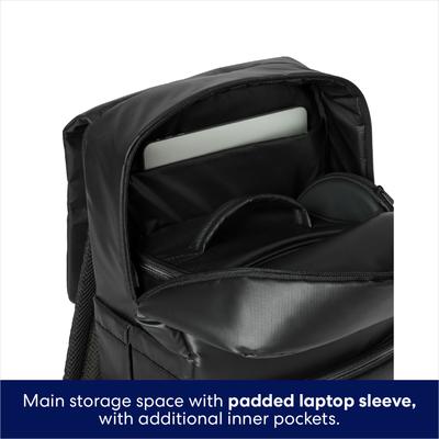 Show full view: Frisco Dog & Cat Backpack Travel Bag with Double Bowl and Food Storage, Black slide 5 of 11
