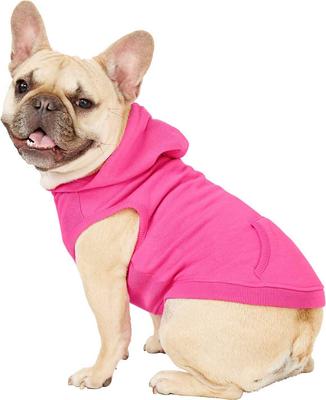 Show full view: Frisco Dog & Cat Basic Hoodie + T-Shirt, Pink, Medium slide 4 of 10
