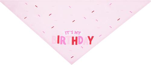 Show full view: Frisco Dog & Cat Birthday Bandana, Pink, Medium/Large slide 4 of 8