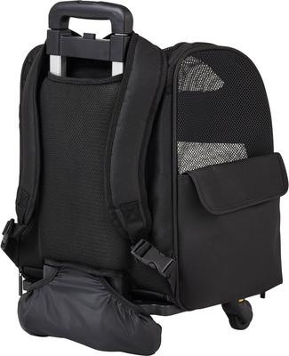 Show full view: Frisco Dog & Cat Carrier on Wheels, Black slide 5 of 9