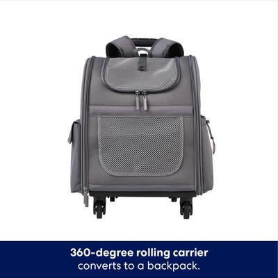 Show full view: Frisco Dog & Cat Carrier on Wheels, Grey slide 4 of 9