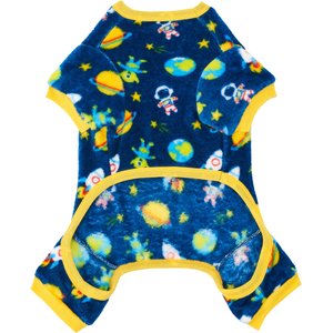 Frisco Dog & Cat Cozy Plush Fleece Pajamas, Outer Space, Small