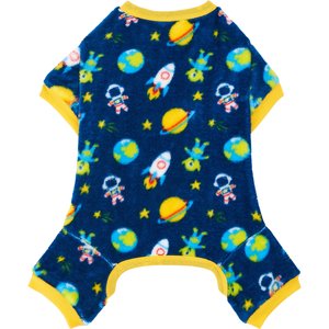 Frisco Dog & Cat Cozy Plush Fleece Pajamas, Outer Space, Small