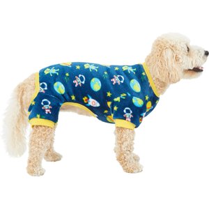 Frisco Dog & Cat Cozy Plush Fleece Pajamas, Outer Space, Small