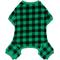 Show in main carousel: Frisco Dog & Cat Cozy Plush Fleece PJs, Green Plaid, Small slide 1 of 9