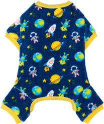 Frisco Dog & Cat Cozy Plush Fleece PJs, Outer Space, Medium