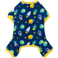 Frisco Dog & Cat Cozy Plush Fleece PJs, Outer Space, Medium