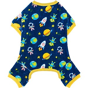 Frisco Dog & Cat Cozy Plush Fleece PJs, Outer Space, Medium