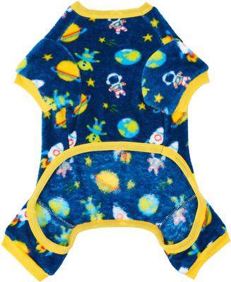 Show full view: Frisco Dog & Cat Cozy Plush Fleece PJs, Space, Small slide 5 of 9