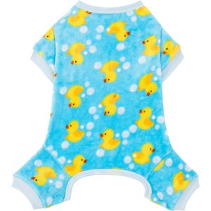 Frisco Dog & Cat Cozy Plush Fleece PJs, Blue, Small