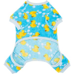 Frisco Dog & Cat Cozy Plush Fleece PJs, Blue, Small
