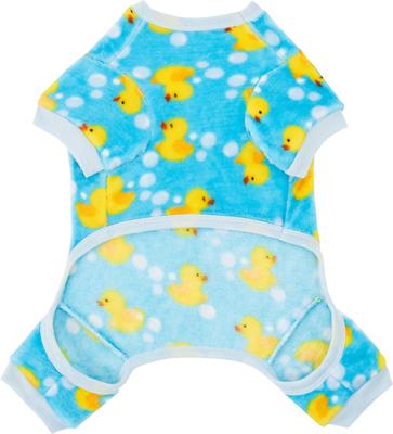 Show full view: Frisco Dog & Cat Cozy Plush Fleece PJs, Blue, Small slide 6 of 10