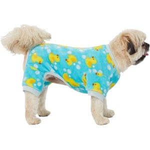 Frisco Dog & Cat Cozy Plush Fleece Pajamas, Blue, X-Small