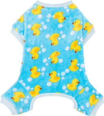 Show full view: Frisco Dog & Cat Cozy Plush Fleece PJs, Blue, XXX-Large slide 3 of 8