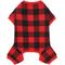 Show in main carousel: Frisco Dog & Cat Cozy Polar Fleece PJs, Red Plaid, Medium slide 1 of 7