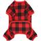 Show in main carousel: Frisco Dog & Cat Cozy Polar Fleece PJs, Red Plaid, Small slide 6 of 9