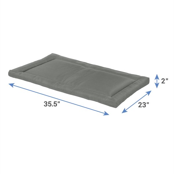 Show full view: Frisco Dog Crate Mat, Dark Gray, 36-in slide 3 of 7