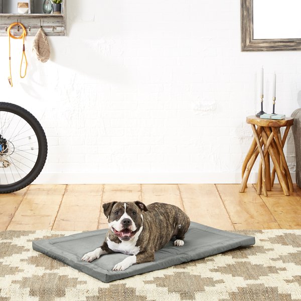 MIDWEST QuietTime Cushioned Antimicrobial Dog Crate Mat, Black, Large ... - Antimicrobial Dog Crate Mats