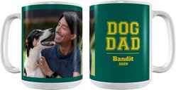 Frisco Dog Dad White Personalized Coffee Mug, 15-oz